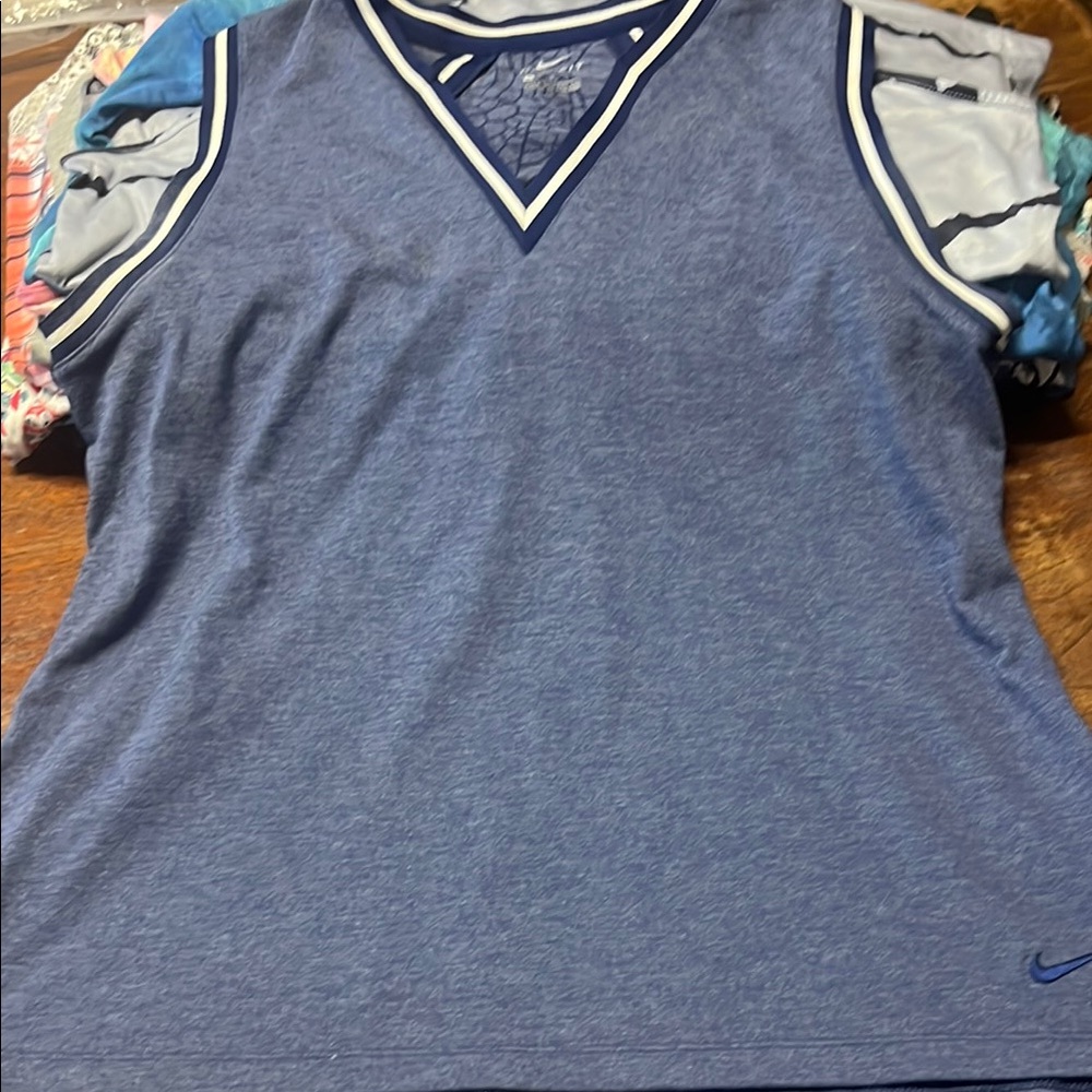 Nike Blue Sleeveless Top